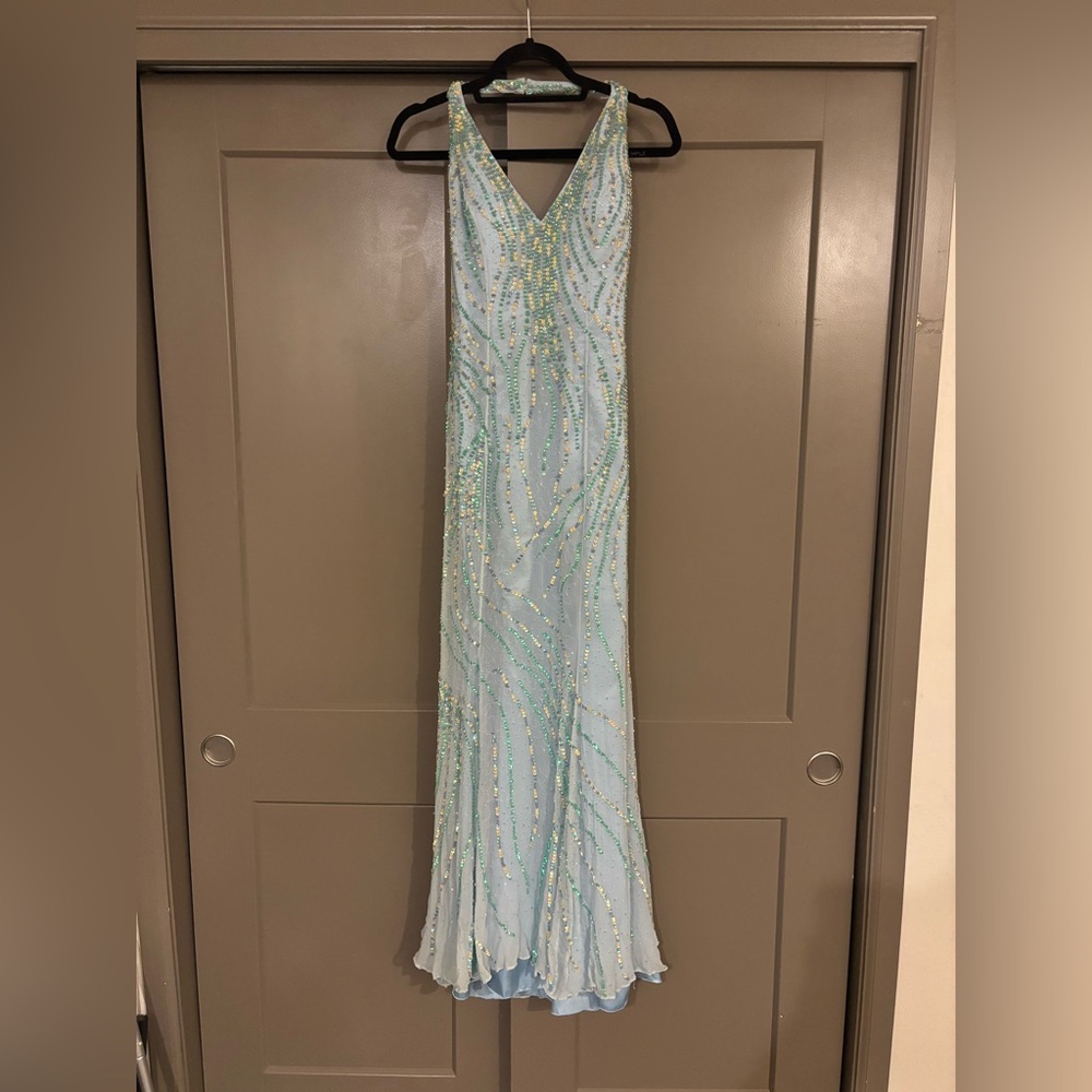 Sequined prom dress
